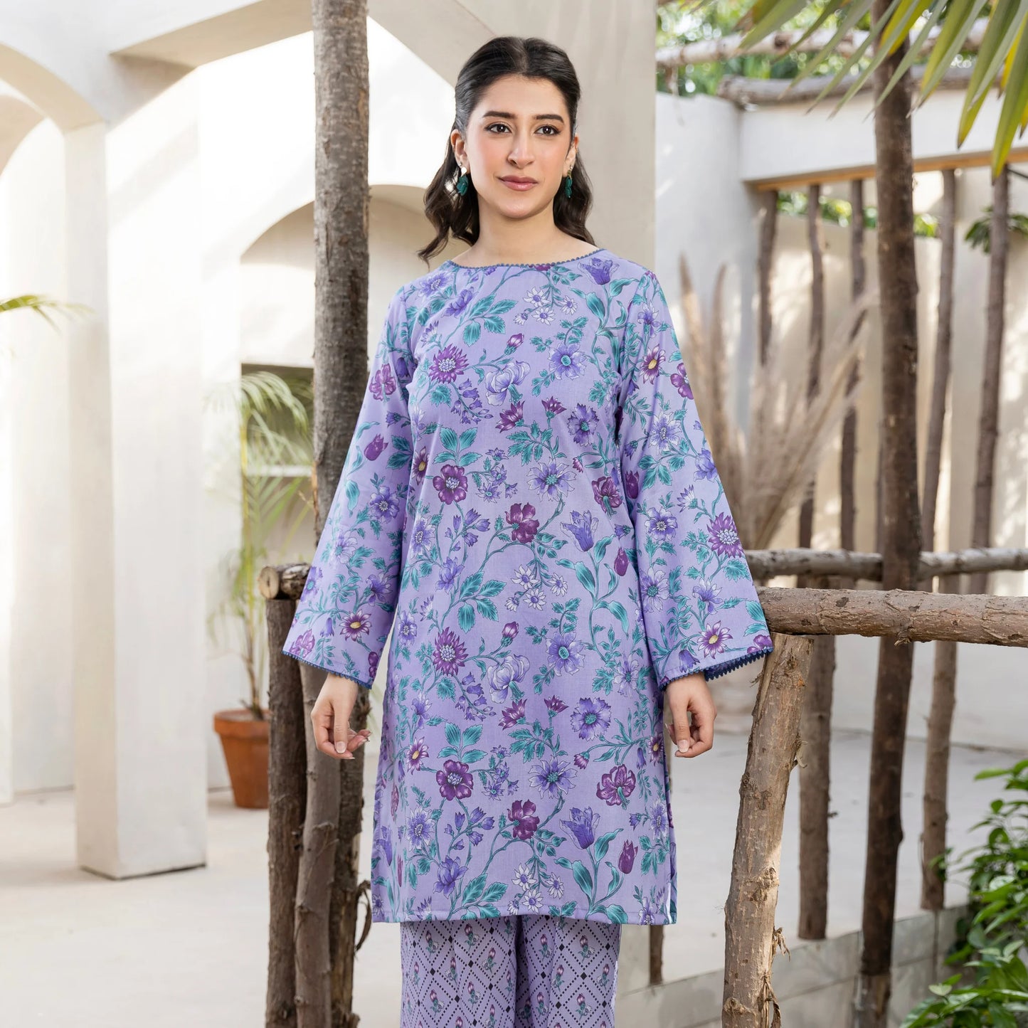 2 Piece printed Stitched Lawn Suit