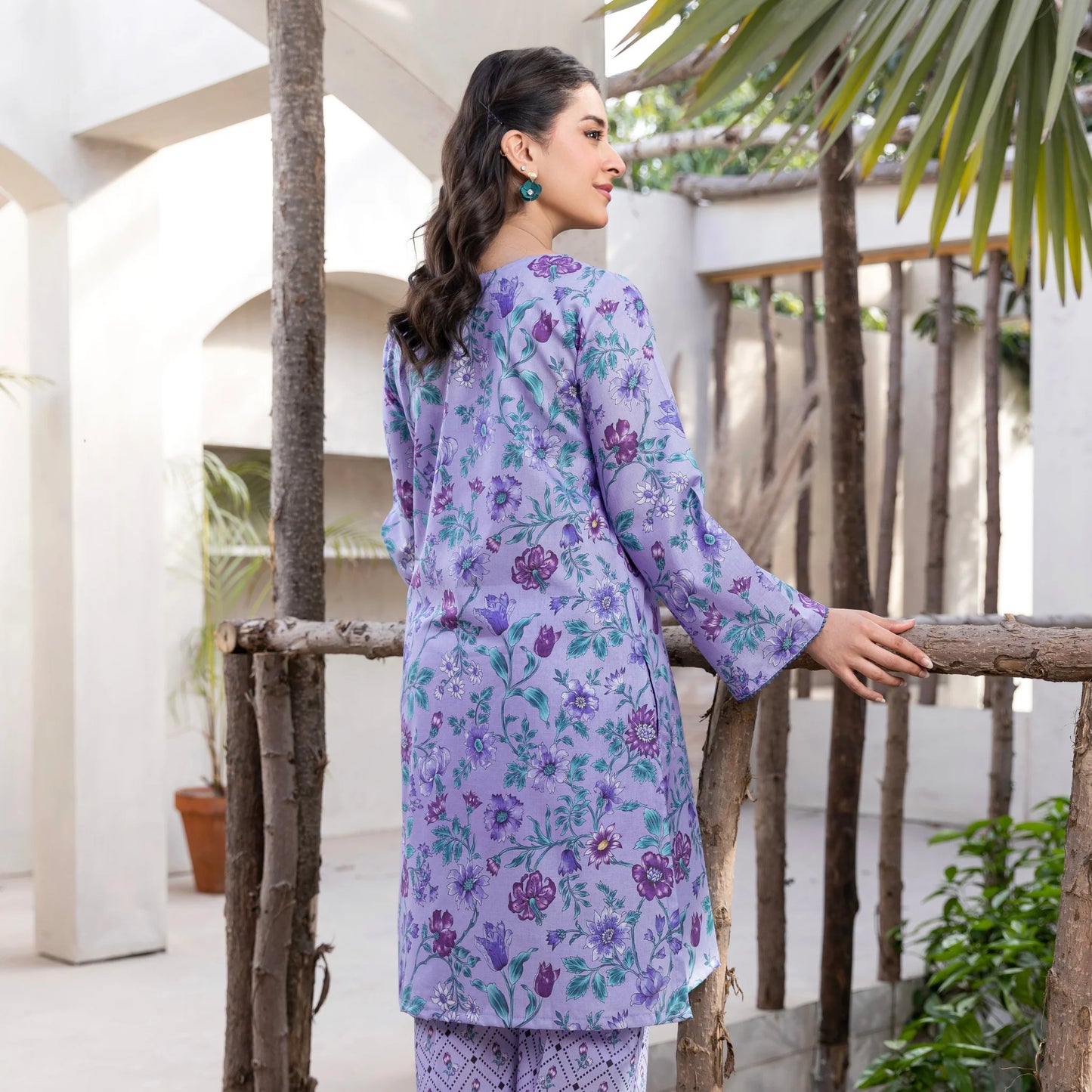 2 Piece printed Stitched Lawn Suit