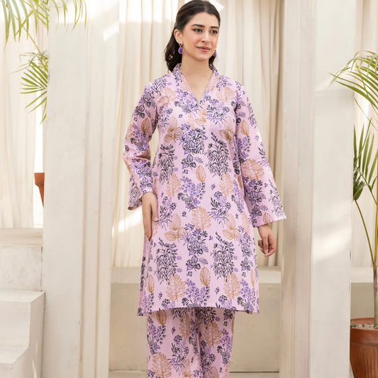 2 Piece printed Stitched Lawn Suit