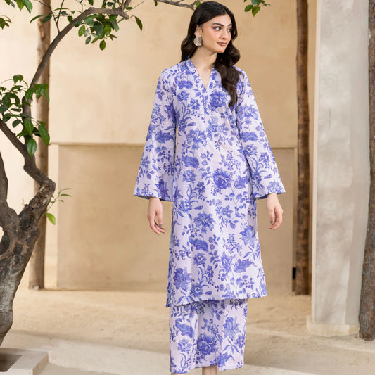 2 Piece printed Stitched Lawn Suit