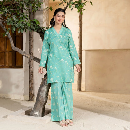 2 Piece printed Stitched Lawn Suit