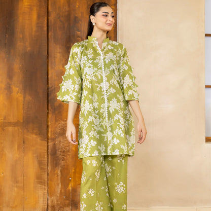 2 Piece printed Stitched Lawn Suit