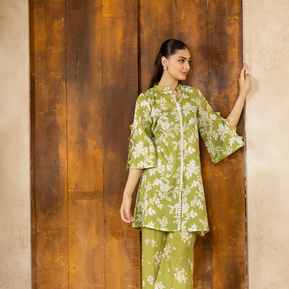 2 Piece printed Stitched Lawn Suit