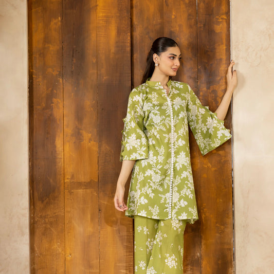 2 Piece printed Stitched Lawn Suit