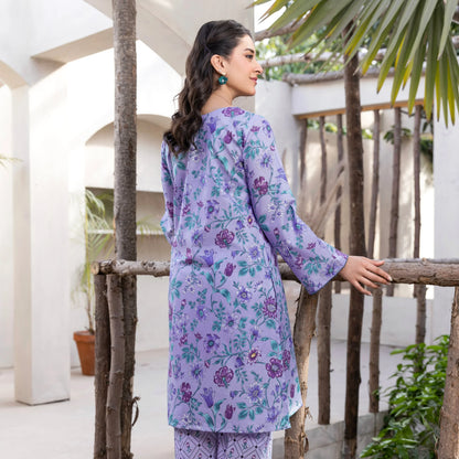 2 Piece printed Stitched Lawn Suit