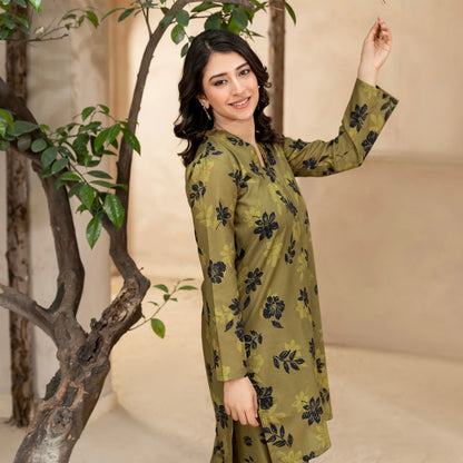 2 Piece printed Stitched Lawn Suit