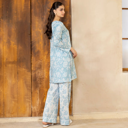 2 Piece printed Stitched Lawn Suit