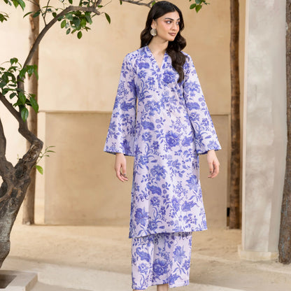 2 Piece printed Stitched Lawn Suit